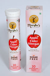 High Potency Apple Cider Vinegar (10% Acetic Acid) - 20 Effervescent Tablets - Ayurzon