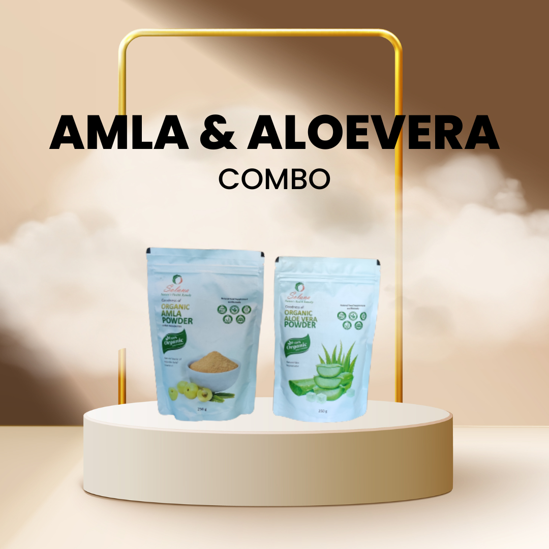 Amla with Aloevera Powder Combo [100% Natural]