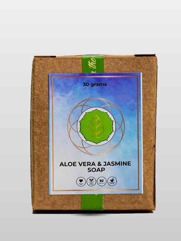 Natural Soaps - Aloe Vera Soap with Jasmine (30 gm) - Ayurzon